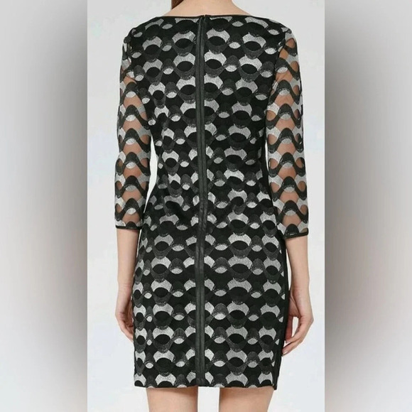 Reiss dress, size 12, black/silver, bodycon, designer, holidays, wedding guest - Picture 3 of 14